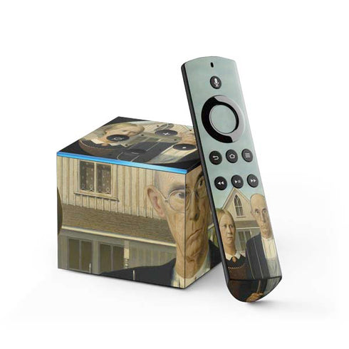 Grant Wood American Gothic Fire TV Cube Skin