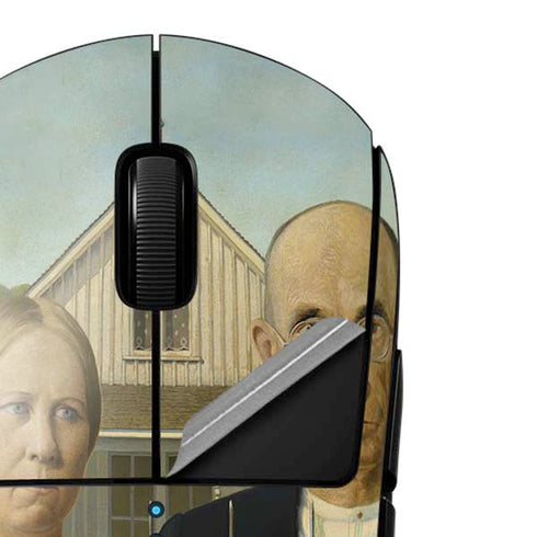 Grant Wood American Gothic G Pro Wireless Gaming Mouse Skin