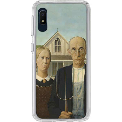 Grant Wood American Gothic Galaxy A10e Clear Case