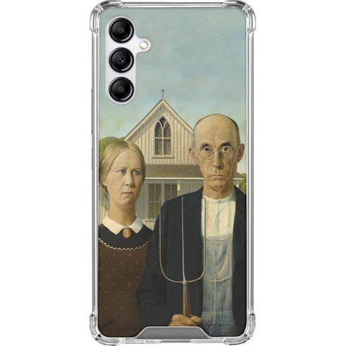 Grant Wood American Gothic Galaxy A14 5G Clear Case