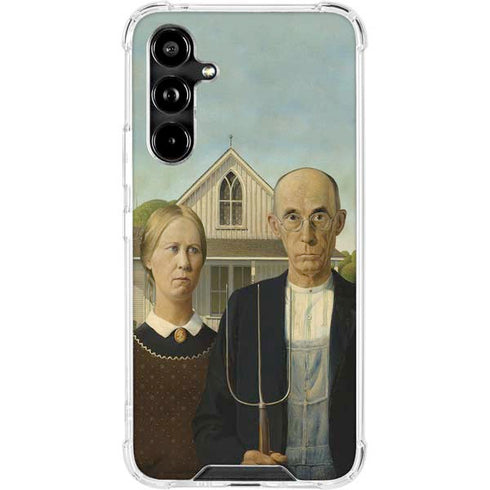Grant Wood American Gothic Galaxy A54 5G Clear Case