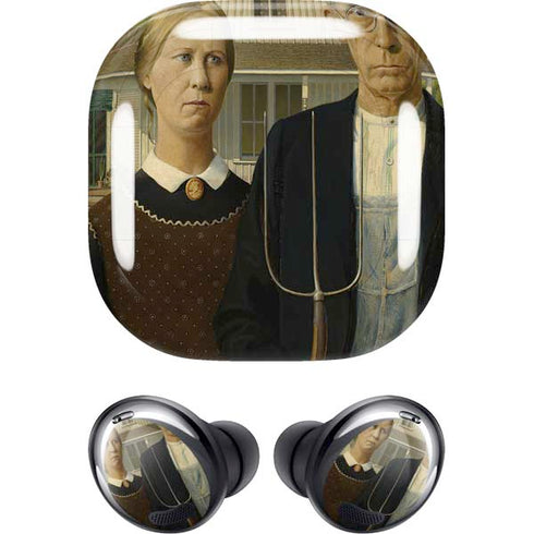 Grant Wood American Gothic Galaxy Buds Pro Skin