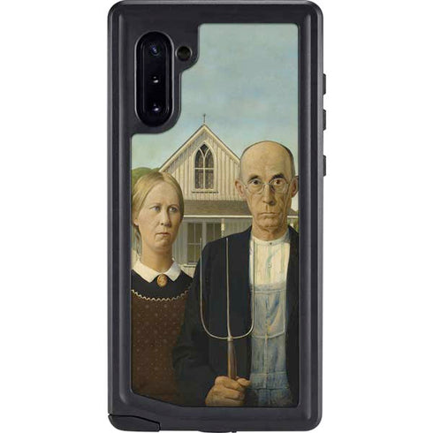 Grant Wood American Gothic Galaxy Note 10 Waterproof Case