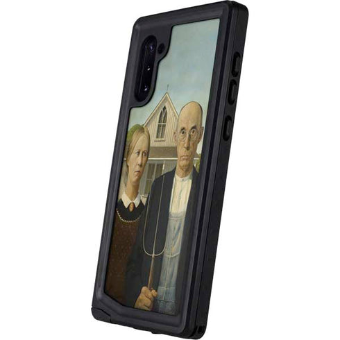 Grant Wood American Gothic Galaxy Note 10 Waterproof Case