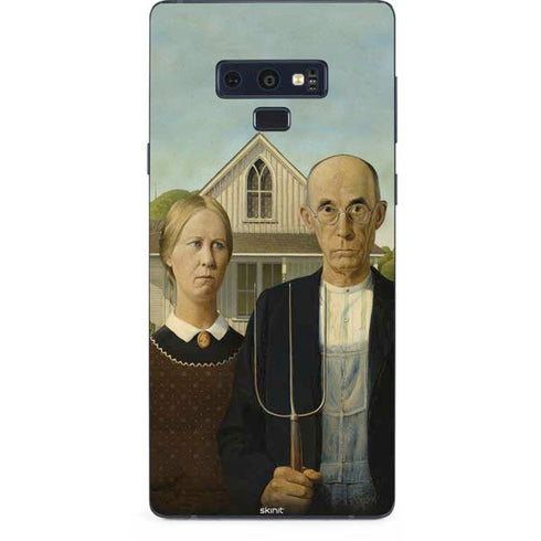 Grant Wood American Gothic Galaxy Note 9 Skin