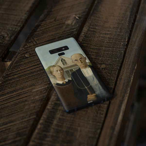 Grant Wood American Gothic Galaxy Note 9 Skin