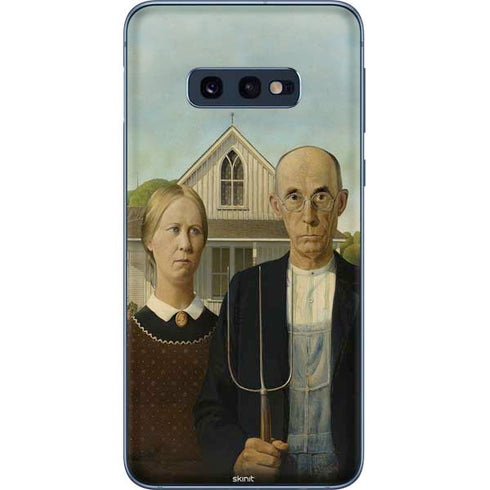Grant Wood American Gothic Galaxy S10e Skin