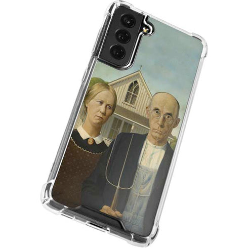 Grant Wood American Gothic Galaxy S21 FE Clear Case