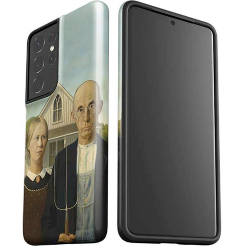 Grant Wood American Gothic Galaxy S21 Ultra 5G Pro Case