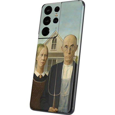 Grant Wood American Gothic Galaxy S21 Ultra 5G Skin