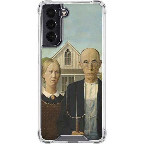 Grant Wood American Gothic Galaxy S22 Clear Case