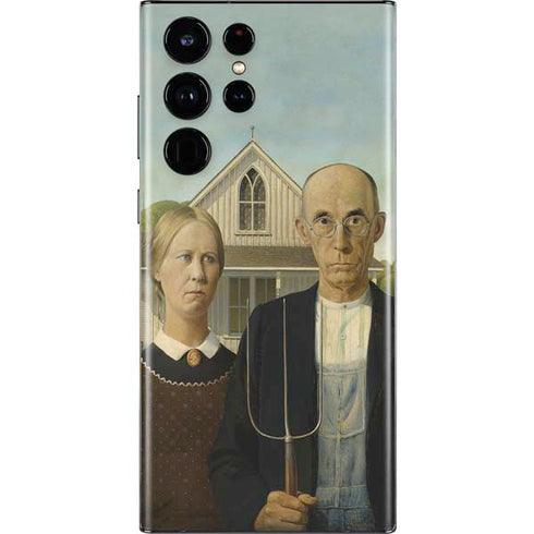 Grant Wood American Gothic Galaxy S22 Ultra Skin