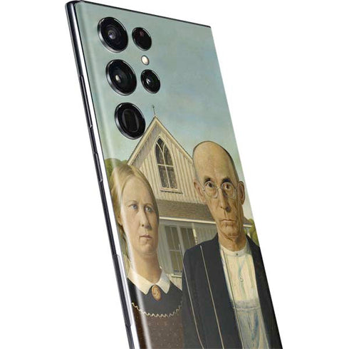 Grant Wood American Gothic Galaxy S22 Ultra Skin
