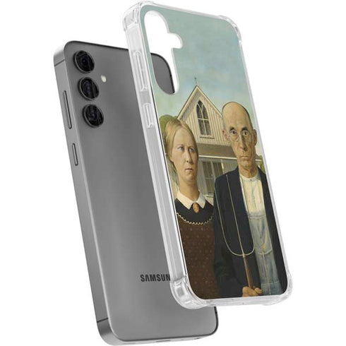 Grant Wood American Gothic Galaxy S24 Plus Clear Case