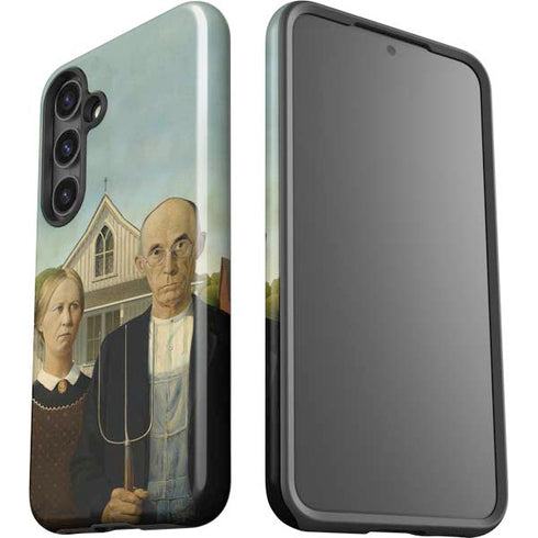 Grant Wood American Gothic Galaxy S24 Plus Impact Case