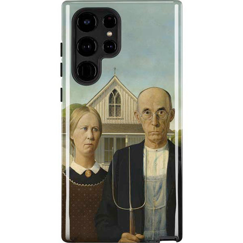 Grant Wood American Gothic Galaxy S24 Ultra Impact Case