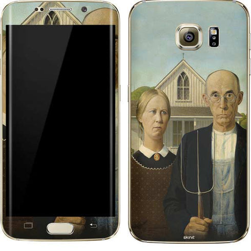 Grant Wood American Gothic Galaxy S7 Edge Skin