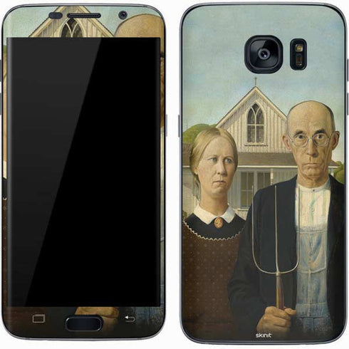 Grant Wood American Gothic Galaxy S7 Skin