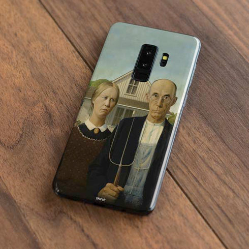 Grant Wood American Gothic Galaxy S9 Plus Skin