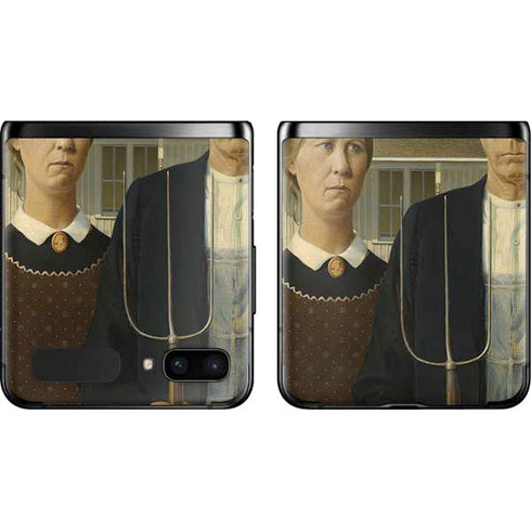 Grant Wood American Gothic Galaxy Z Flip Skin