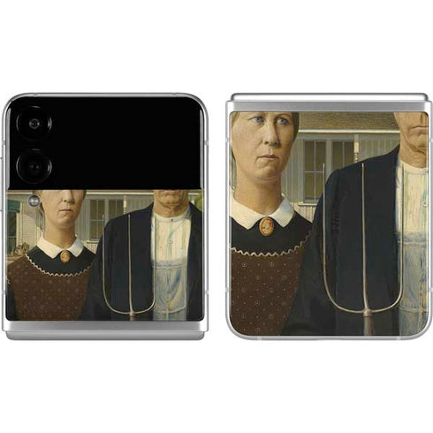 Grant Wood American Gothic Galaxy Z Flip4 5G Skin