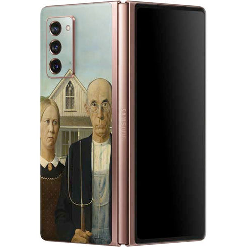 Grant Wood American Gothic Galaxy Z Fold2 5G Skin
