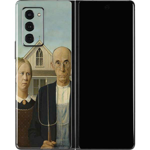 Grant Wood American Gothic Galaxy Z Fold2 5G Skin