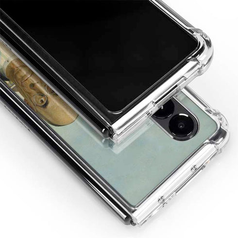 Grant Wood American Gothic Galaxy Z Fold4 5G Clear Case