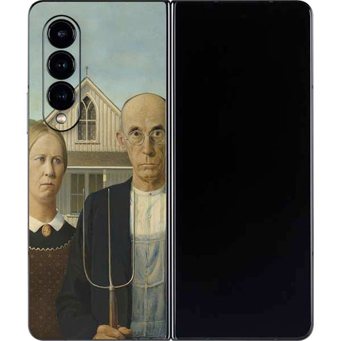 Grant Wood American Gothic Galaxy Z Fold4 5G Skin
