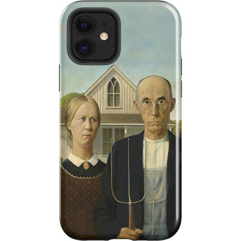 Grant Wood American Gothic iPhone 12 Impact Case