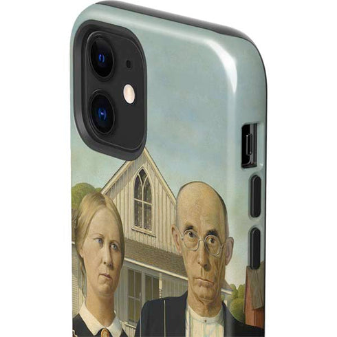 Grant Wood American Gothic iPhone 12 Impact Case
