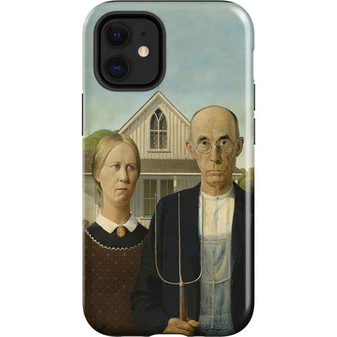 Grant Wood American Gothic iPhone 12 Mini Impact Case