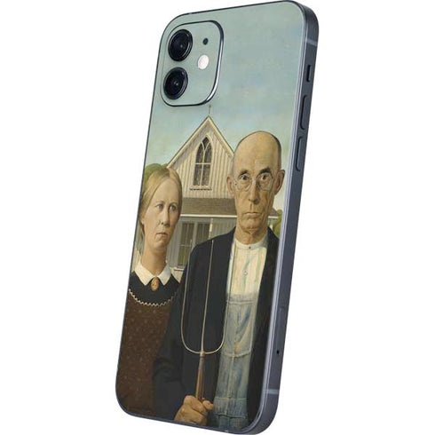 Grant Wood American Gothic iPhone 12 Mini Skin