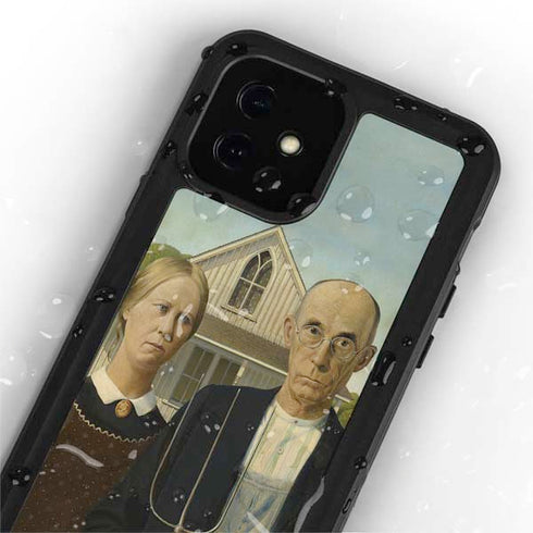 Grant Wood American Gothic iPhone 12 Mini Waterproof Case