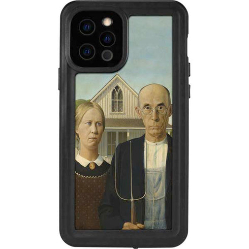 Grant Wood American Gothic iPhone 12 Pro Waterproof Case