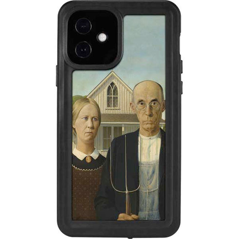 Grant Wood American Gothic iPhone 12 Waterproof Case