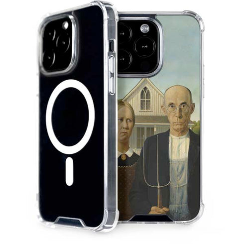 Grant Wood American Gothic iPhone 13 Pro MagSafe Case