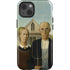 Grant Wood American Gothic iPhone 15 Impact Case