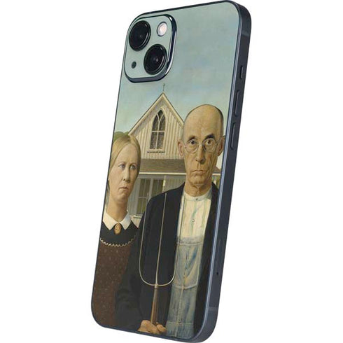 Grant Wood American Gothic iPhone 14 Plus Skin