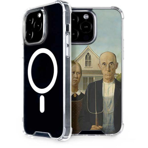 Grant Wood American Gothic iPhone 14 Pro Max MagSafe Case