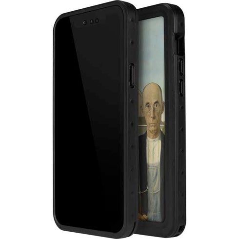 Grant Wood American Gothic iPhone 14 Pro Max Waterproof Case