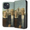 Grant Wood American Gothic iPhone 15 Plus Folio Case