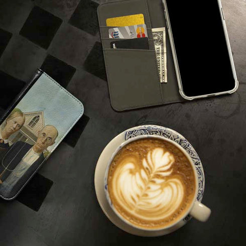Grant Wood American Gothic iPhone 15 Pro Folio Case