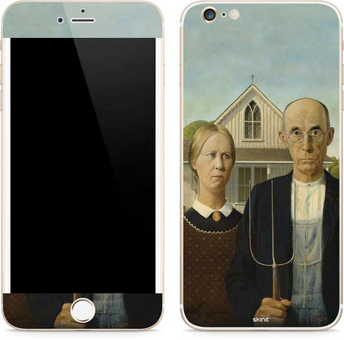 Grant Wood American Gothic iPhone 6/6s Plus Skin