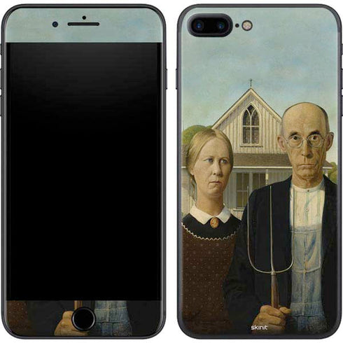 Grant Wood American Gothic iPhone 8 Plus Skin