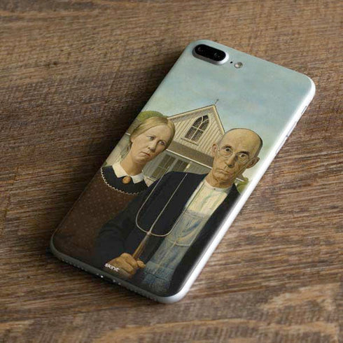 Grant Wood American Gothic iPhone 8 Plus Skin