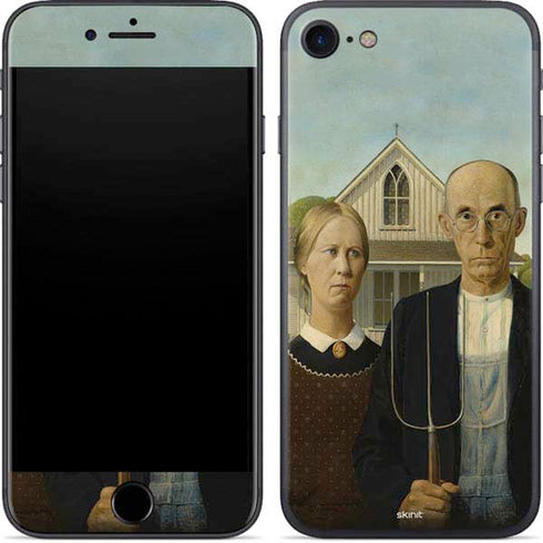 Grant Wood American Gothic iPhone SE (2nd & 3rd Gen) Skin