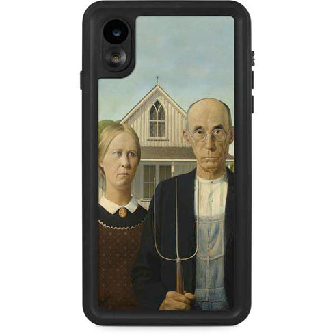 Grant Wood American Gothic iPhone XR Waterproof Case