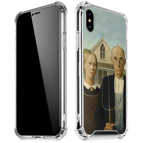 Grant Wood American Gothic iPhone XS Max Clear Case