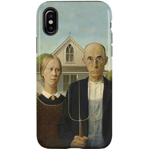 Grant Wood American Gothic iPhone XS Pro Case